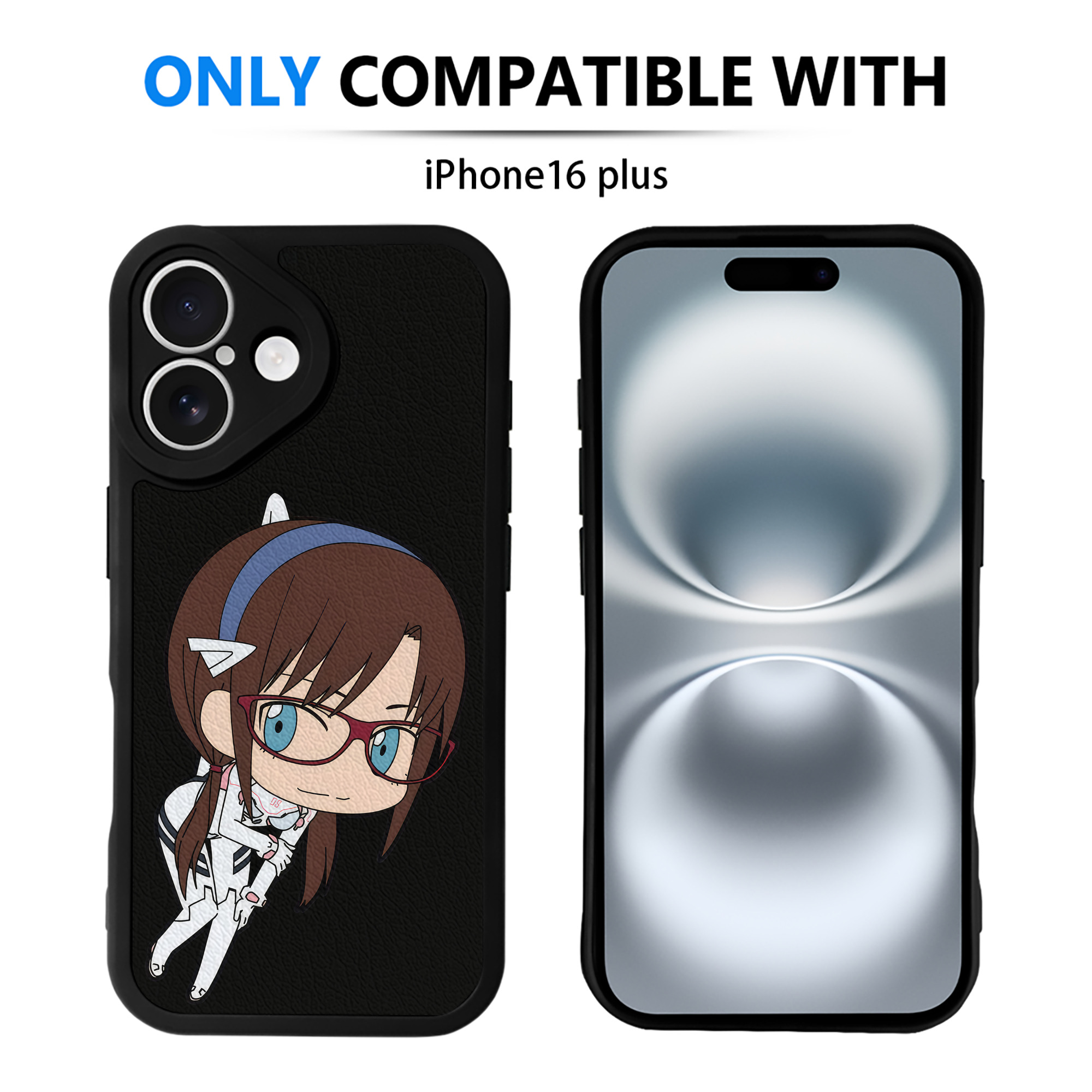 （画像用） EVA 新世紀エヴァンゲリオン 【iPhone 16シリーズ対応】シリコンスマホケース（レザー調） 材質：シリコン